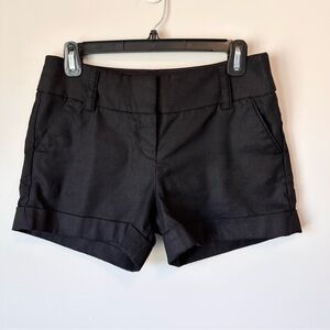 Express | Black Linen Shorts